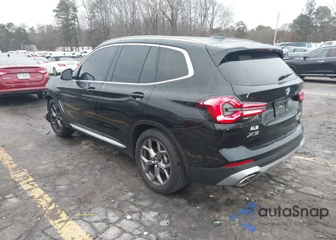 2022 BMW X3 xDrive30I z USA, uszkodzony, nr VIN 5UX53DP00N9N35146